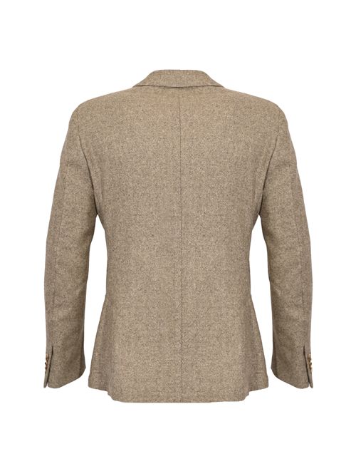 Giacca monopetto in misto lana spigata Cc Corneliani | 26XZ44 2666345033